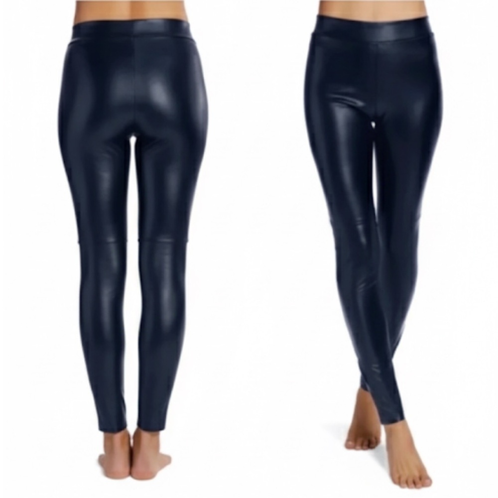 Wolford “Estella” Faux Leather Black Leggings Size 10 NWOT!